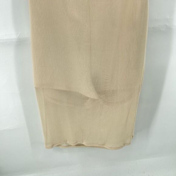 Charlotte Russe Womens Bodycon Dress Stretch Mini Inner Shorts Beige XL - Picture 12 of 12